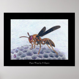 Papper Wasp Art-utskrift Poster