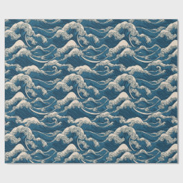 Papper Wave Mönster Wrapping  Presentpapper