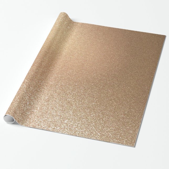 Papper Wrapping för Guld Presentpapper (Utrullad)
