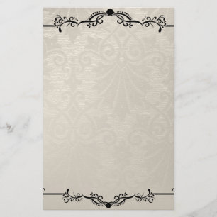 Papperet Gamla Pappra Cream Black Brevpapper