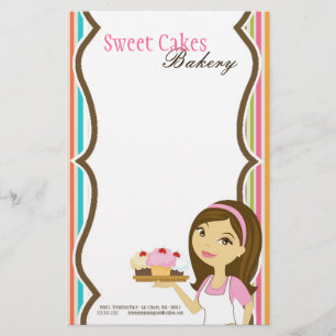 Papperi - Bakery Brunette Baker Kopp Cakes Baker Brevpapper