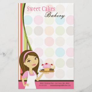Papperi - Bakery Brunette Baker Kopp Cakes Baker Brevpapper
