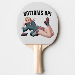 PAPPERIGE PONG FÖR GRUND UP RETROGIRL PINGISRACKET