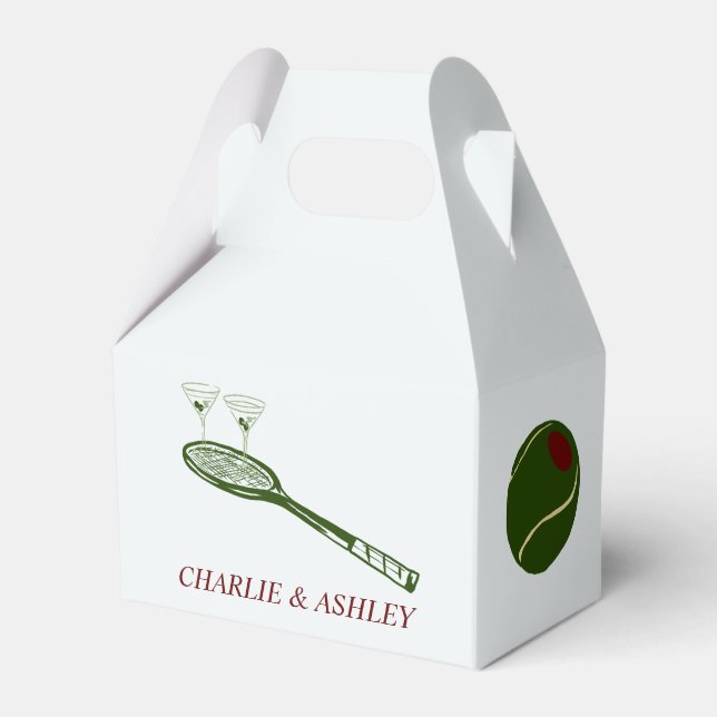 Pappers Favor Box, Gavel 4x2.5x5 Presentaskar (Framsidan Sidan)