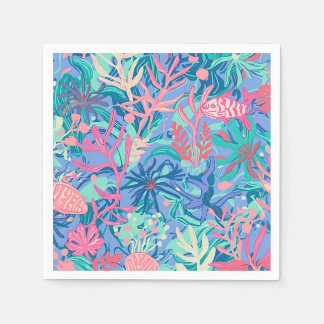 Pappers servett för drinkar i stilren grafik (Framsidan)