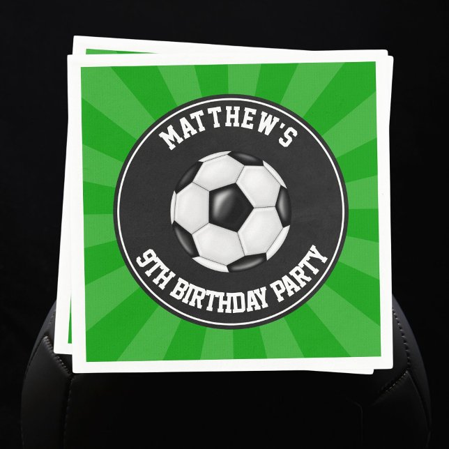 Pappers servetter för fotbollsfest (Skapare uppladdad)