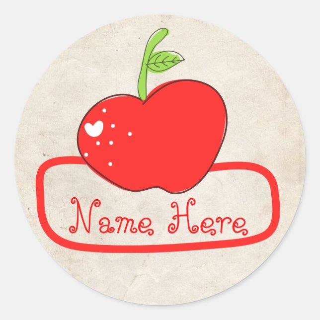 PappersägarenFartygsmärken Runt Klistermärke (Framsida)