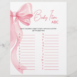 Pappersark Baby Shower-spel