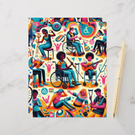 Pappersark för Scrapbook om Personer med Funktions