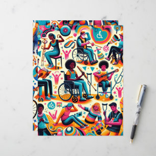 Pappersark för Scrapbook om Personer med Funktions