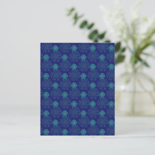 Pappersark med blommönster