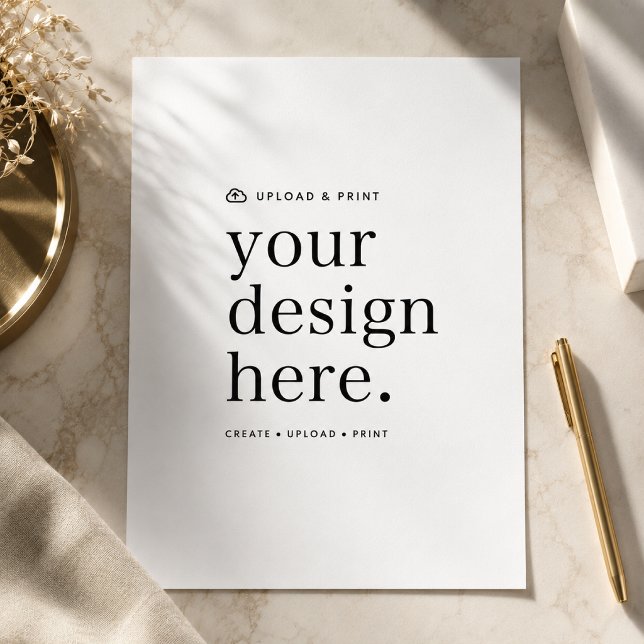 Pappersblad | Designuppladdning 8,5x 11 US Letter (Totally custom stationery template with your unique style!)