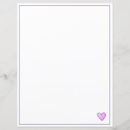 Pappersblad - Rosa Miami-hjärta