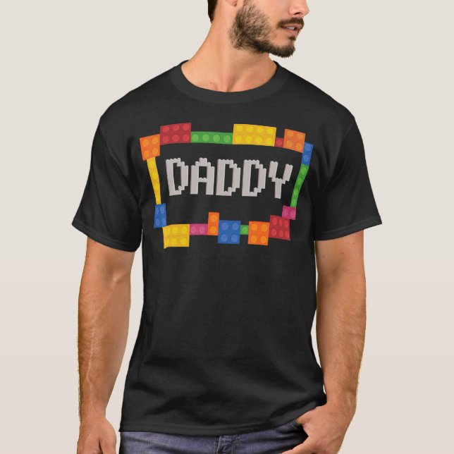 Pappersblock Master Builder Brick Builder Birthd T Shirt (Framsida)