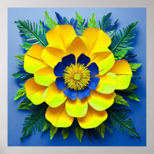 Pappersblomma Poster