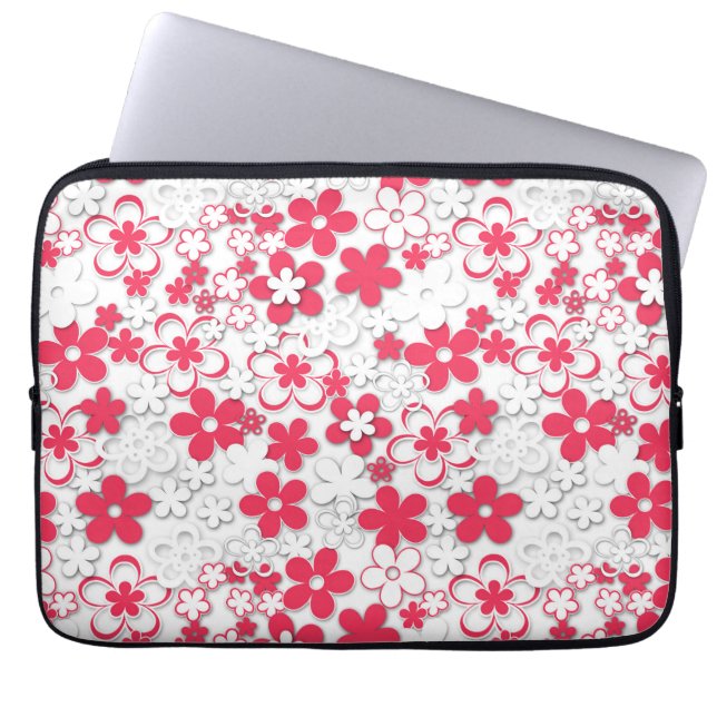 Pappersblommor Laptop Fodral (Framsidan)