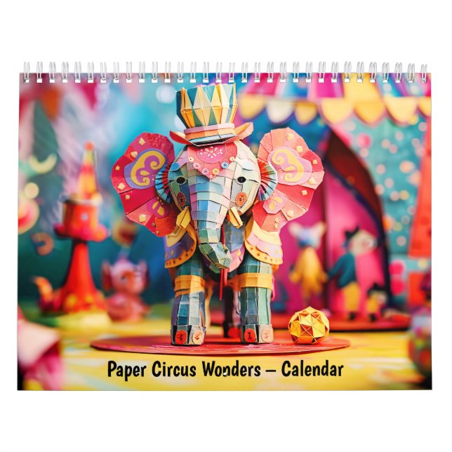 Papperscirkus underverk – Kalender (Omslag)