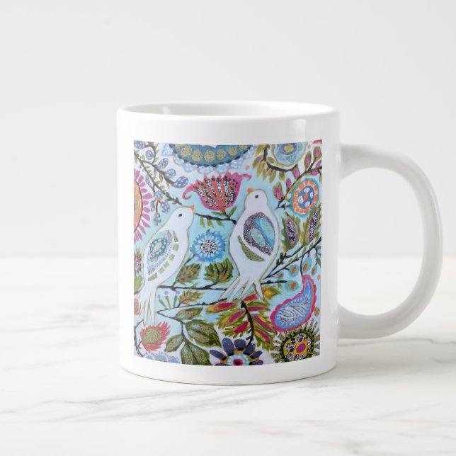 Pappersfåglar I Jumbo Mugg (Höger)