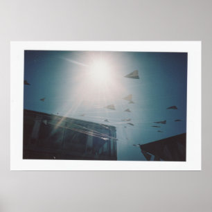 pappersflygplan poster