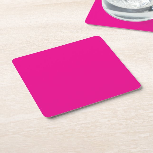 Pappersfodral | Rosa | Modern | Djärv | Tålig Underlägg Papper Kvadrat (Vinklad)