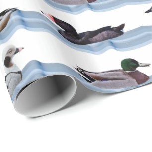 Pappersinpackning med Dandy Ducks Presentpapper