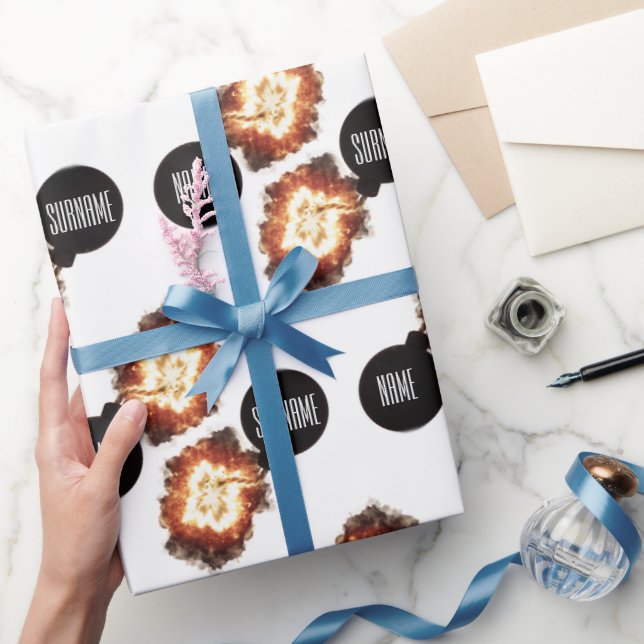 Pappersinslag för militär bombexplosion presentpapper (Gifting)