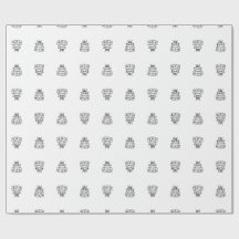 Pappersinslagetstårta - minimalistisk födelsedag
