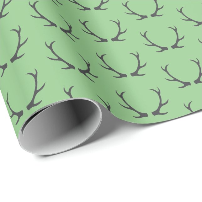 Pappersinslagning med horn Grön Presentpapper (Rullad Hörn)