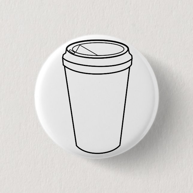Papperskaffe kopp knapp (Framsida)