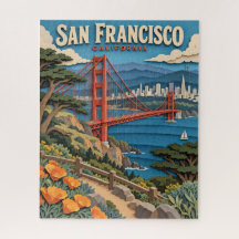 Pappersklipp San Francisco Golden Gate Pussel