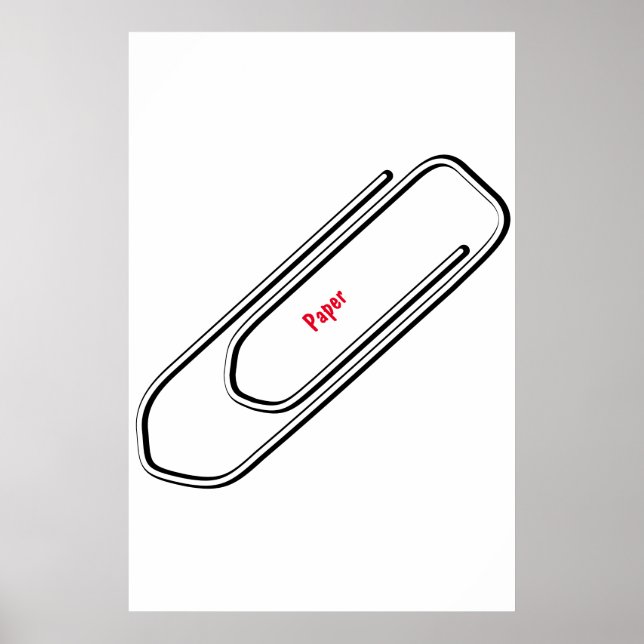 Pappersklippaffisch Poster (Framsidan)