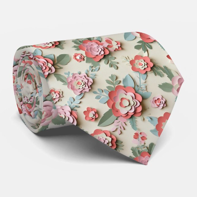 Pappersklippt blomsterlager Mönster Slips (Rullad)