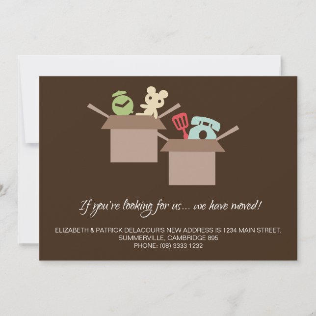 Papperskorgar Brun Flytta Meddelande (Framsida)