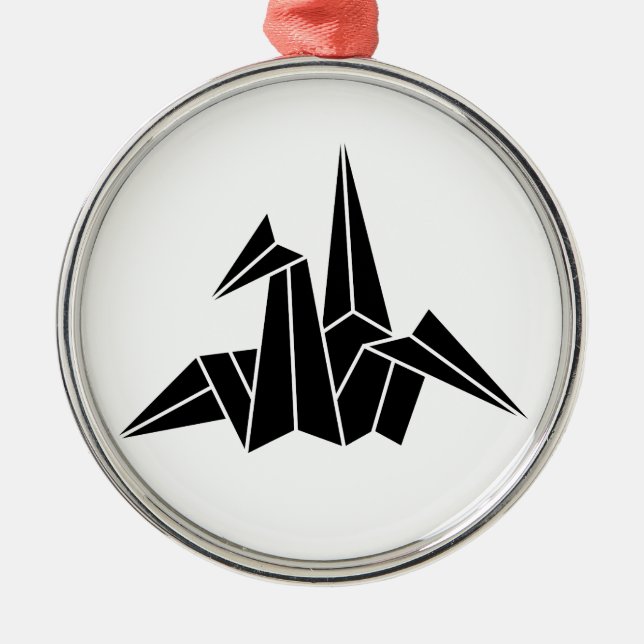 Papperskran Julgransprydnad Metall (Framsidan)