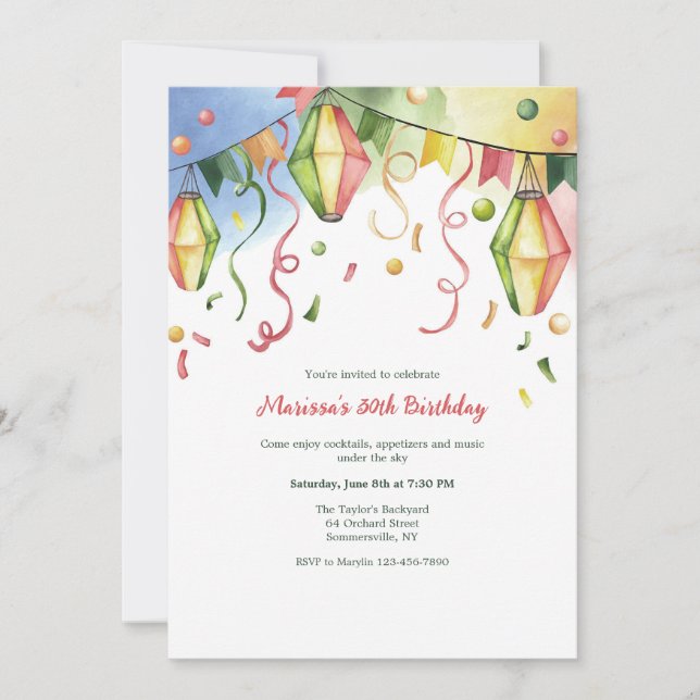 Papperslyktornas Inbjudan (Framsida)