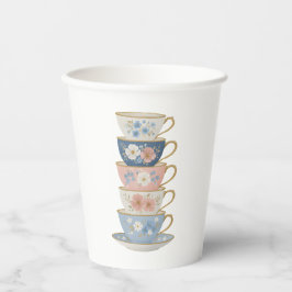 Pappersmugg för bröllopsdusch med tema Teklock