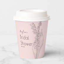 Pappersmuggar för en bröllopsfest.