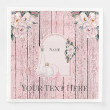 Pappersservett 8-tums liten bit Land, Chic, Boho