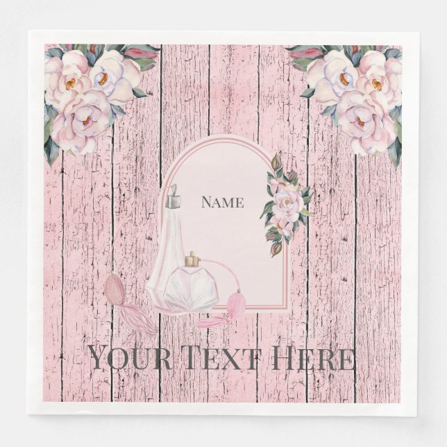 Pappersservett 8-tums liten bit Land, Chic, Boho (Framsida)