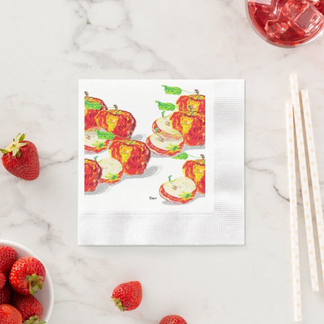 Pappersservett: Äpplarnas Kärlek Pappersservett (Insitu)