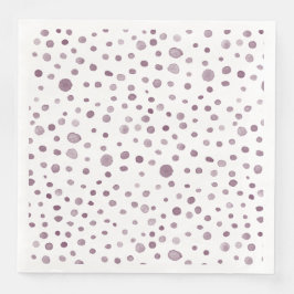 Pappersservett Beet Confetti Watercolor Dots