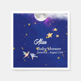 Pappersservett blå himmeldrömmar babydusch