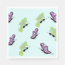 Pappersservett Butterflies