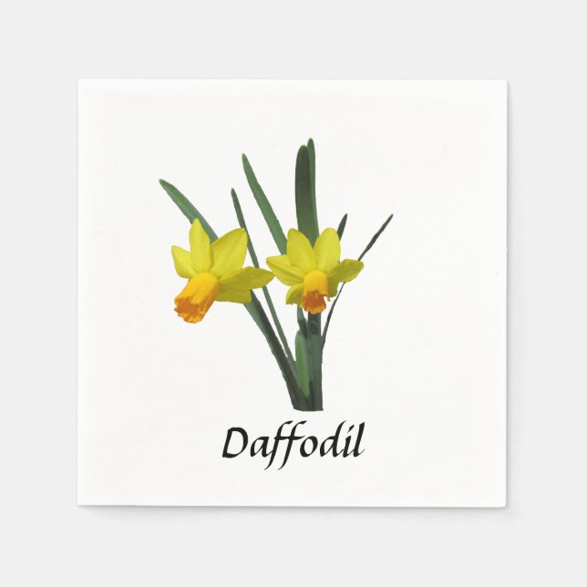 Pappersservett - Daffodil (Framsidan)