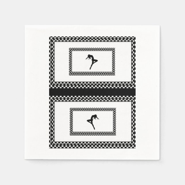 Pappersservett Dancer (Framsidan)