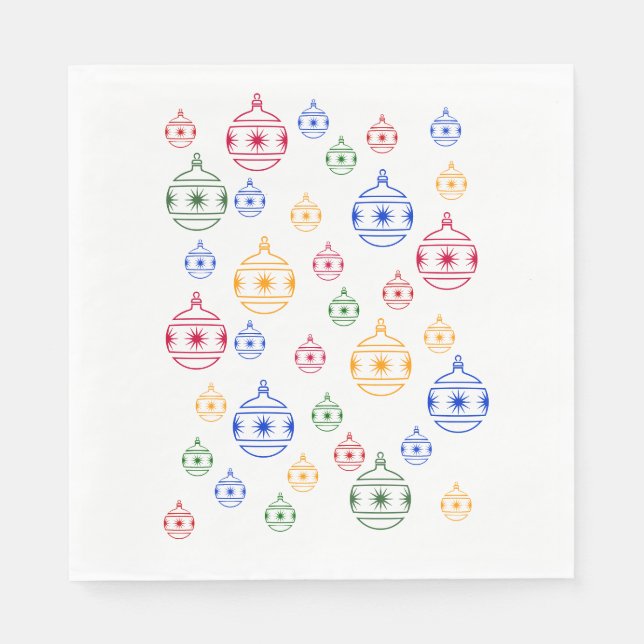 PAPPERSSERVETT - DEKORATIONERNA JULGRAN (Framsidan)