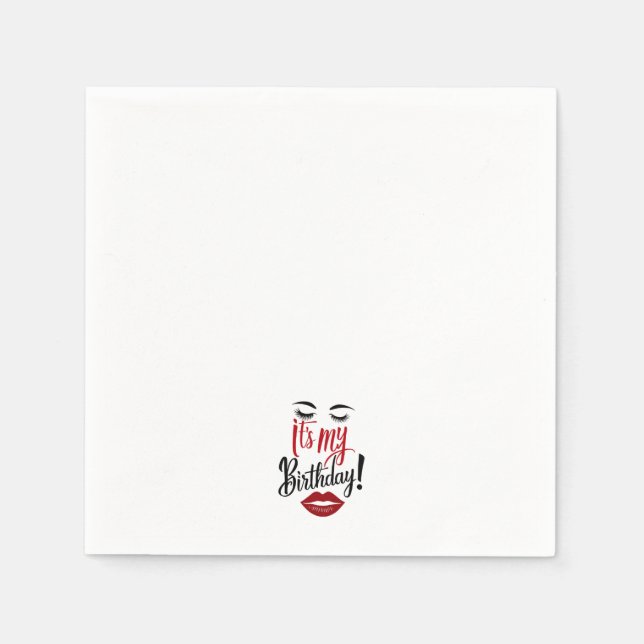 Pappersservett - Det är min födelsedag (Framsidan)