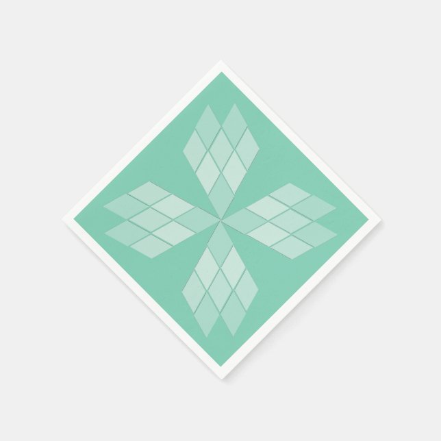 Pappersservett - Diamond Petals (Hörn)