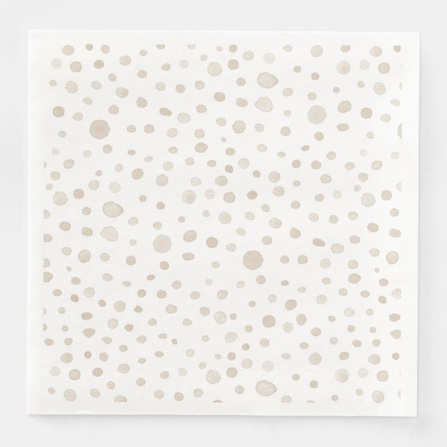 Pappersservett Dove Confetti Watercolor Dots (Framsida)