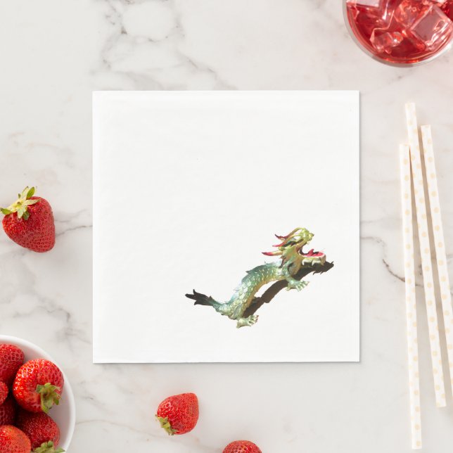 Pappersservett - Drakon med skugga (Insitu)
